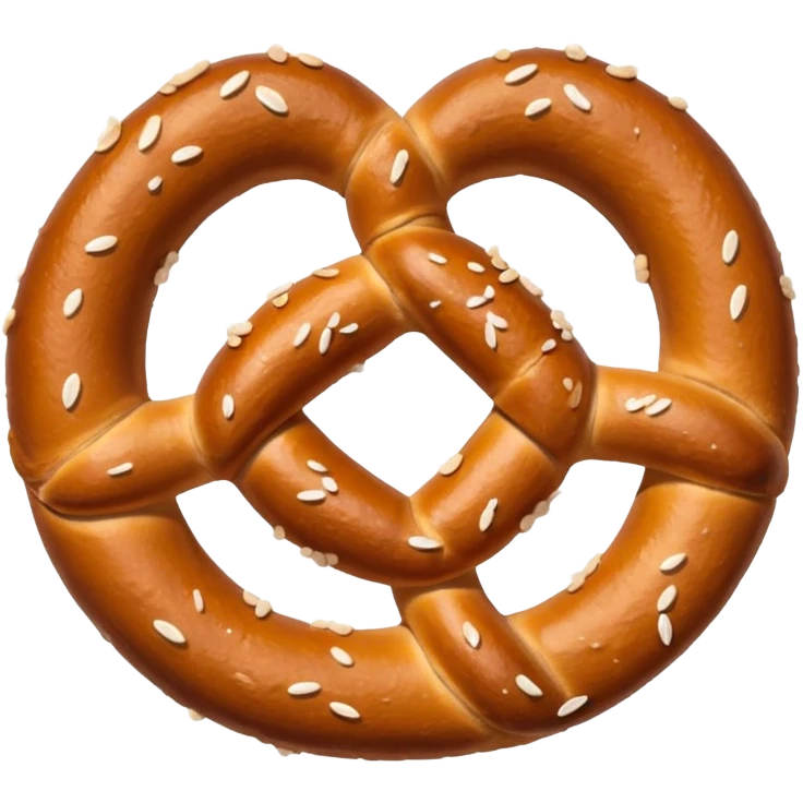 Prezel with salt on top emoji