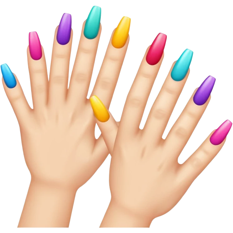 nails with charms emoji
