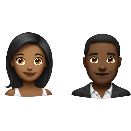 Black couple  emoji