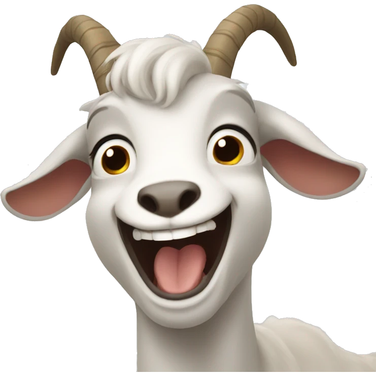goat laugh emoji