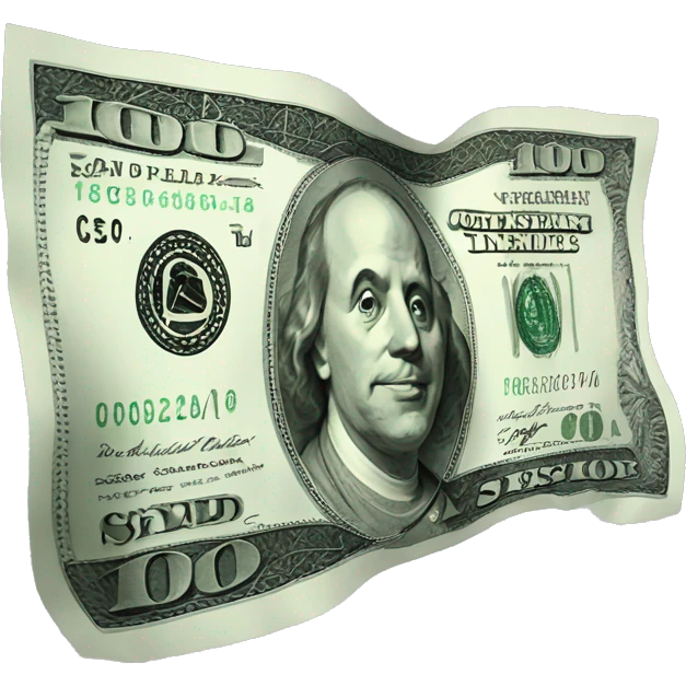 100 dollar bill emoji