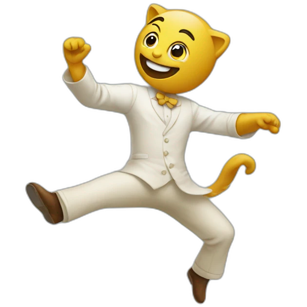 Chat qui danse emoji
