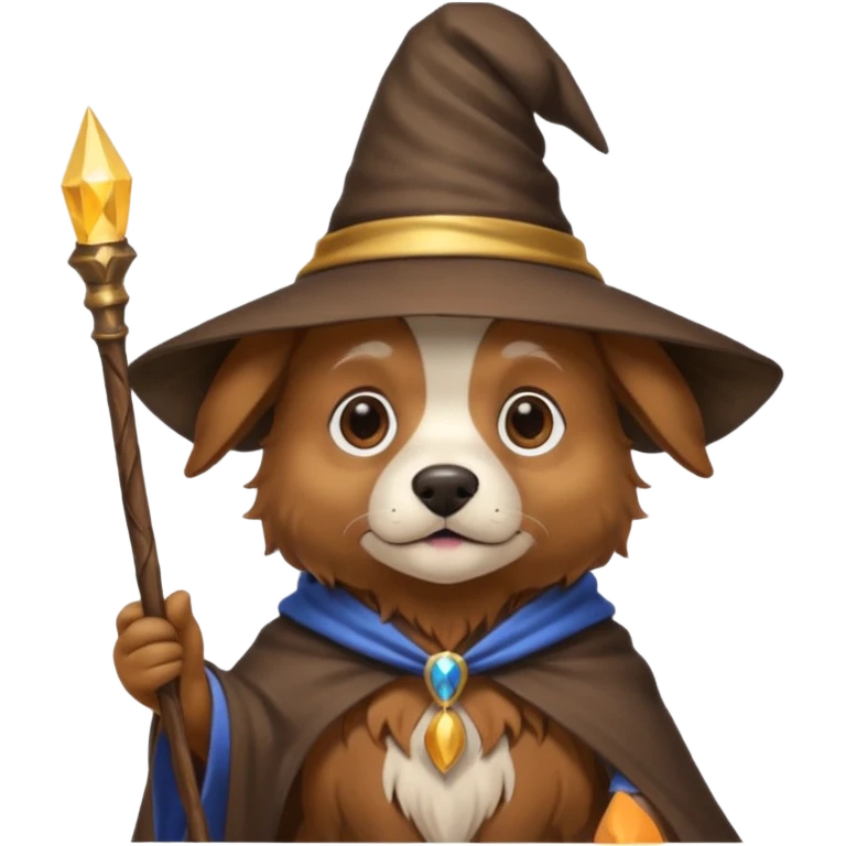 Dog wizard emoji