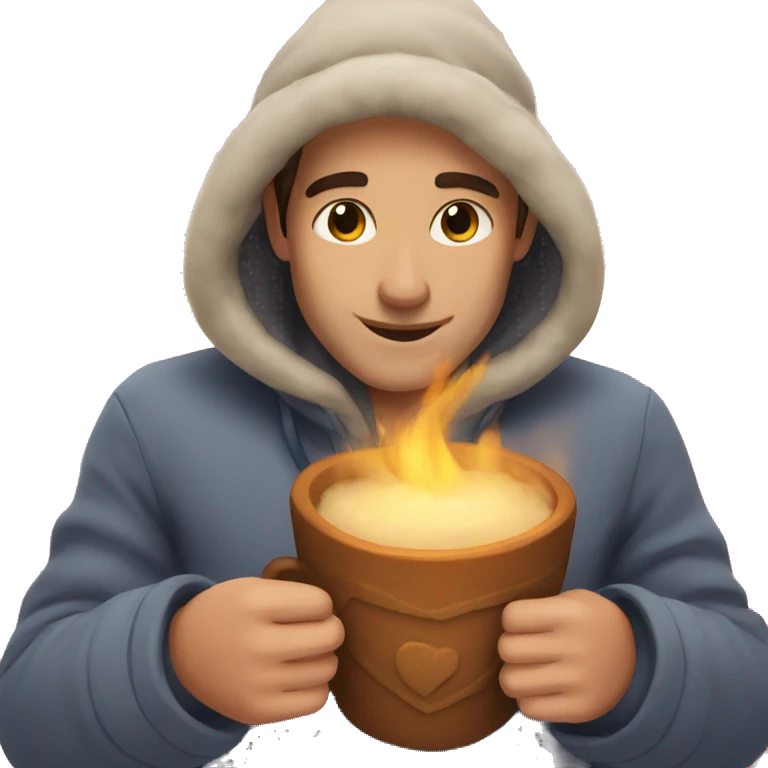 Cozy warm heart emoji