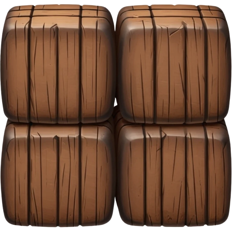 WOODEN briquette emoji