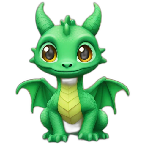 petit dragon sur la route emoji