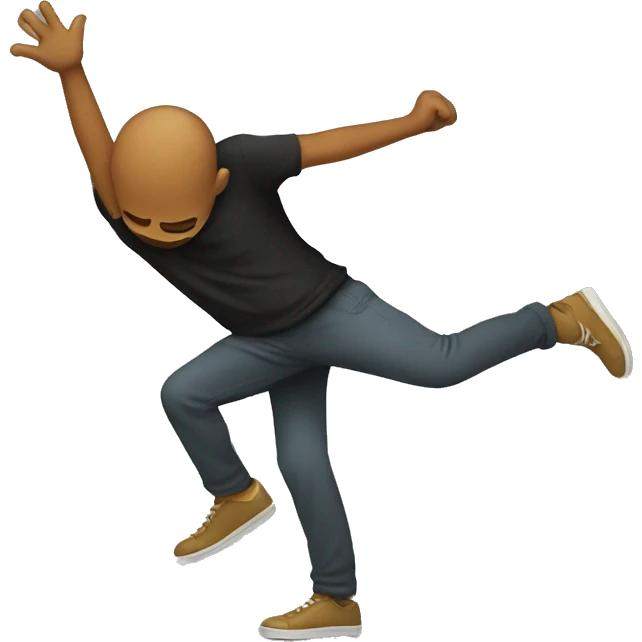 Person dabbing emoji