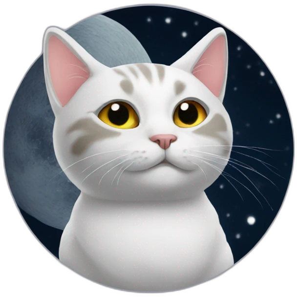 cat on moon emoji