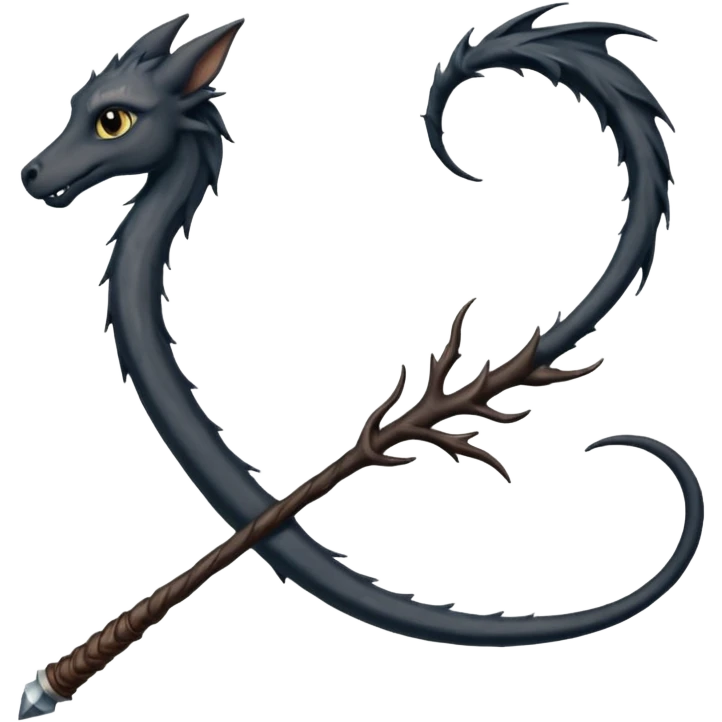 Harry potter Wand (blackthorn, thestral tail hair) emoji