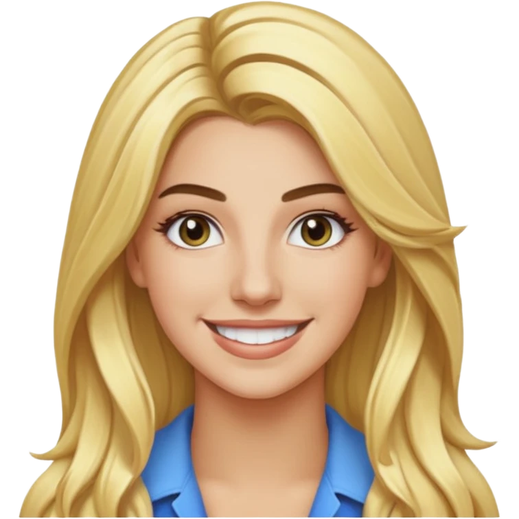 Lele Pons with long blonde hair emoji