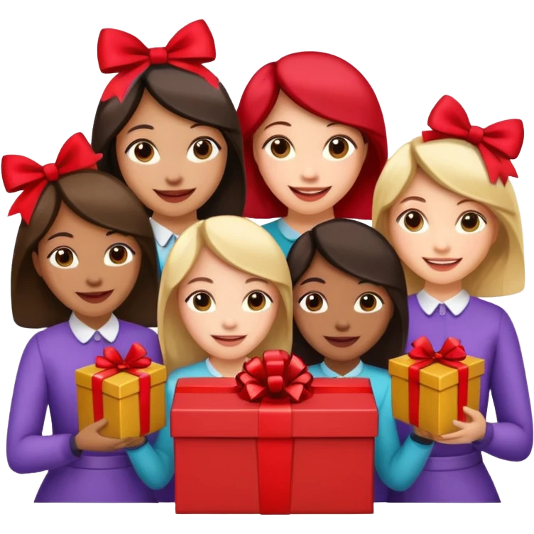 woMen with Gift box  emoji