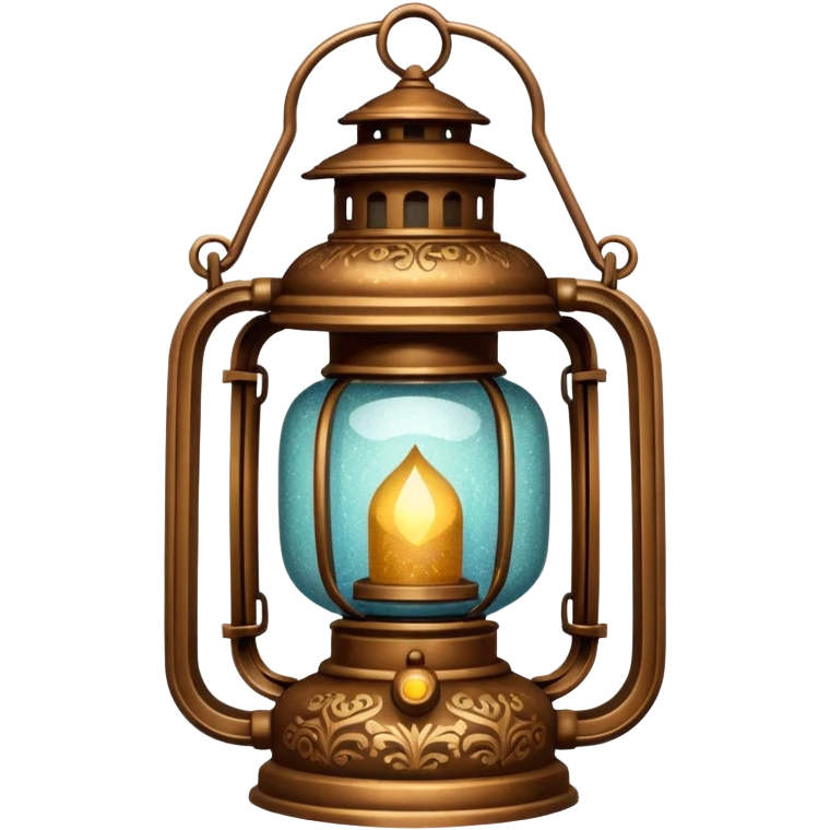glitter old lantern emoji