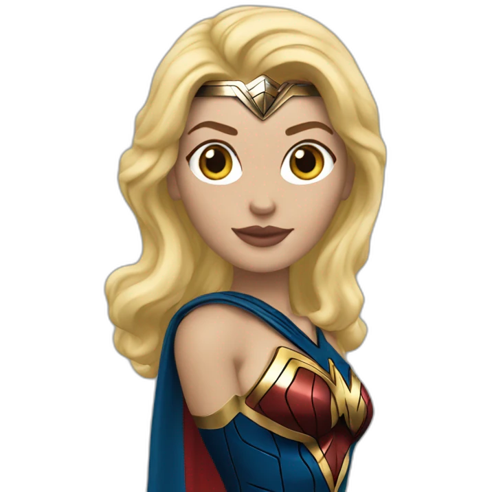 Wonderwoman blonde emoji