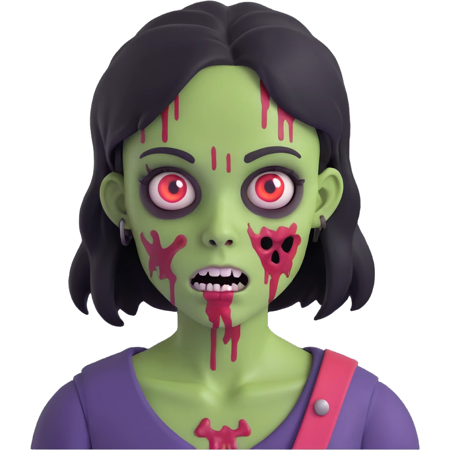 zombie girl emoji