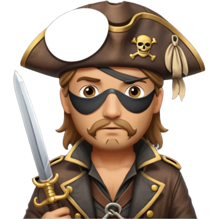 pirate ship captain emoji