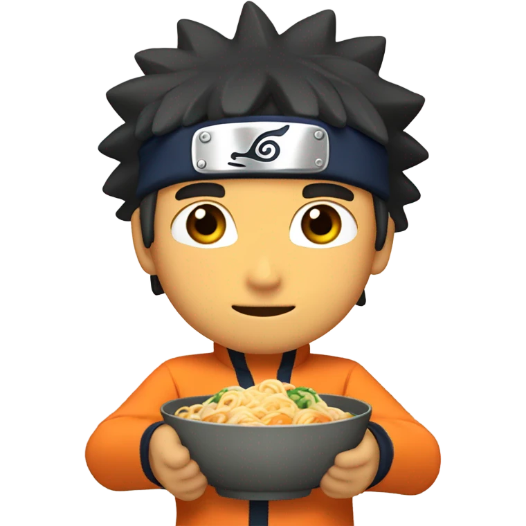Naruto with ramen  emoji