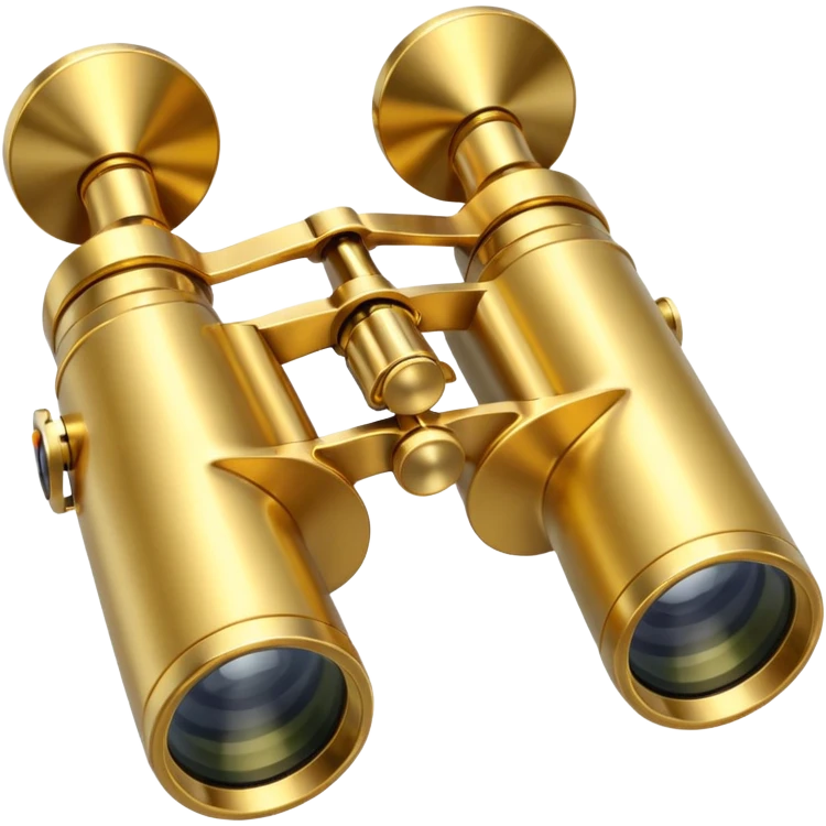 gold binoculars with BIG lenses emoji