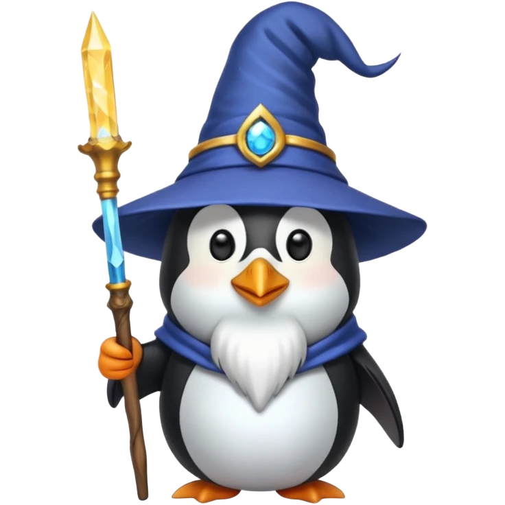 Penguin Wizard emoji