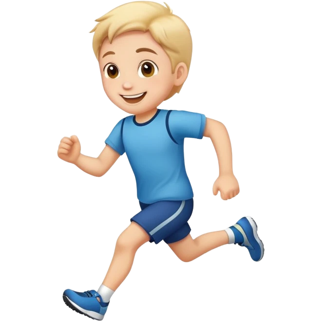 Running child emoji