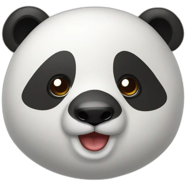 Panda echado en lodo emoji