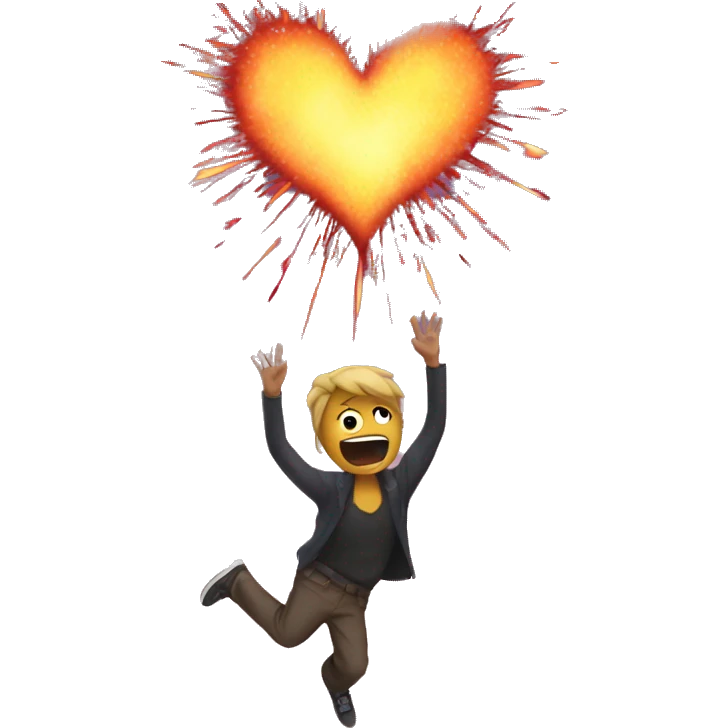 Exploding heart emoji