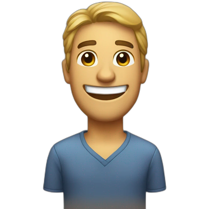 Jim lombriz sonriendo emoji