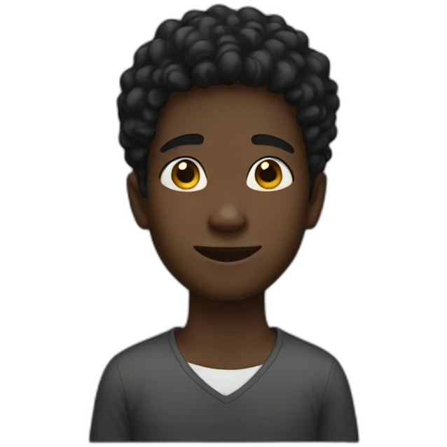 black boy emoji