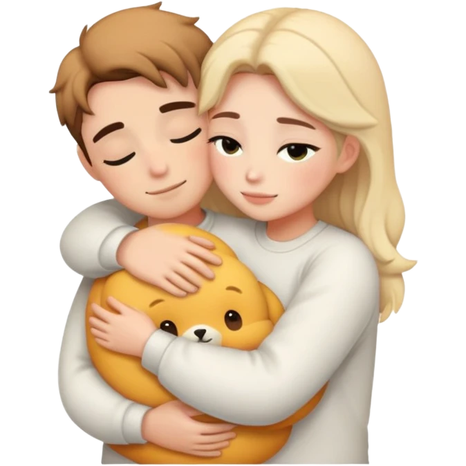Aesthetic cuddle emoji