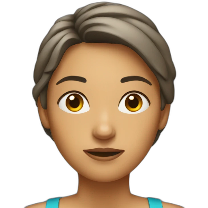 sweaty woman who takes meetings after working out emoji