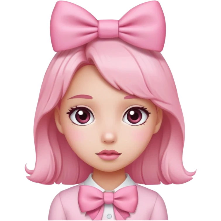Pink pretty cute girly hear emoji