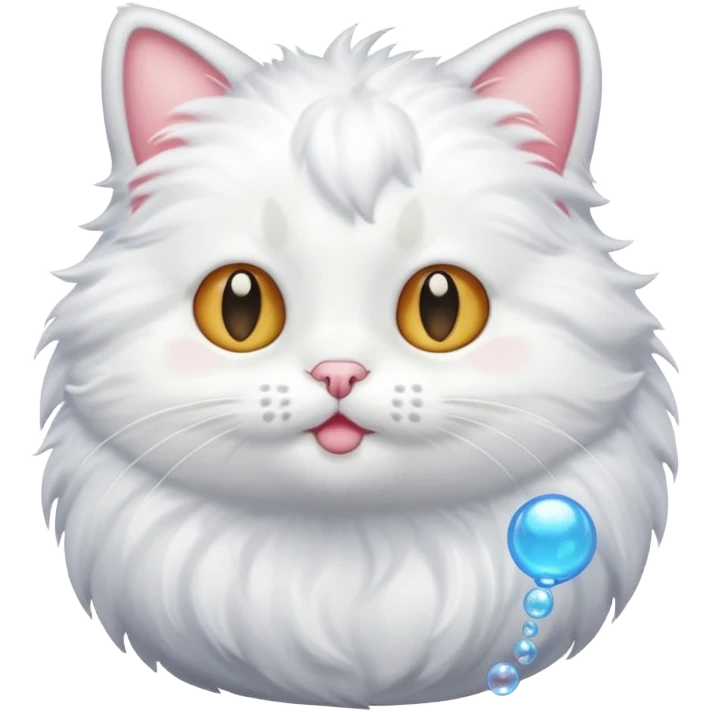Bubble cat with a penus emoji