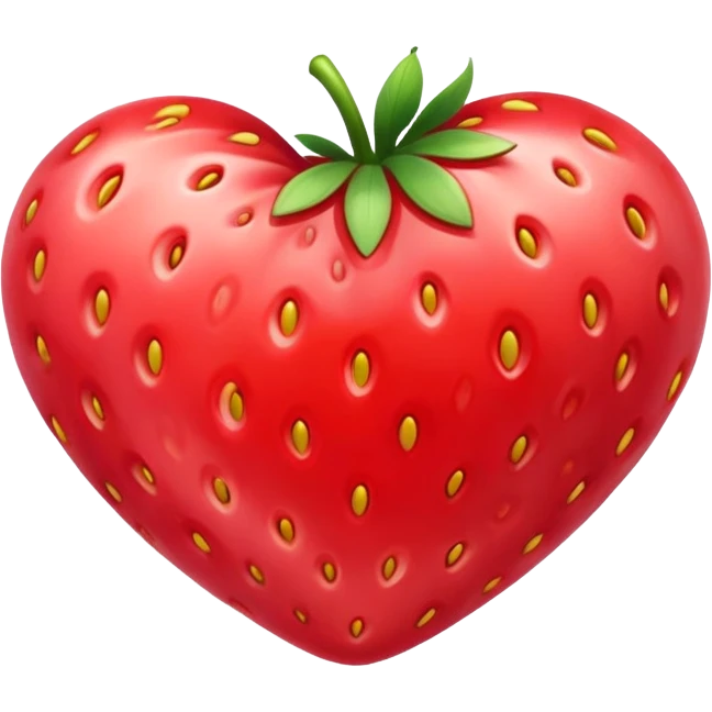 Strawberry heart emoji