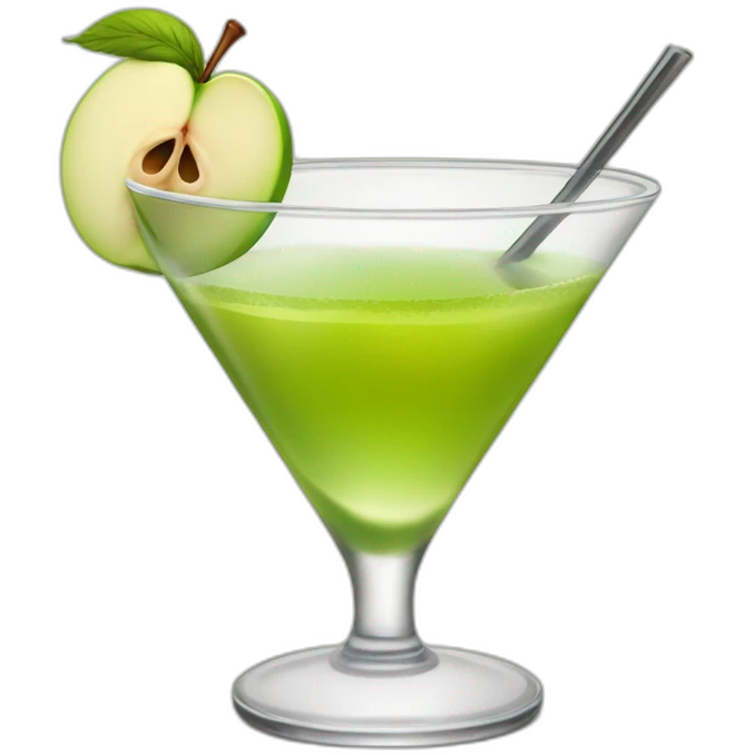The best apple Martini cocktail  emoji