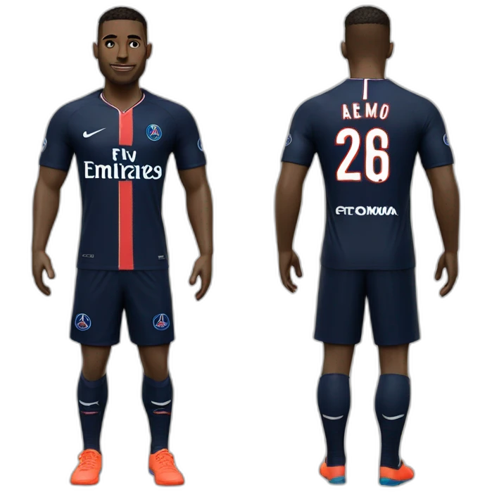 PNL Ademo avec maillot PSG emoji