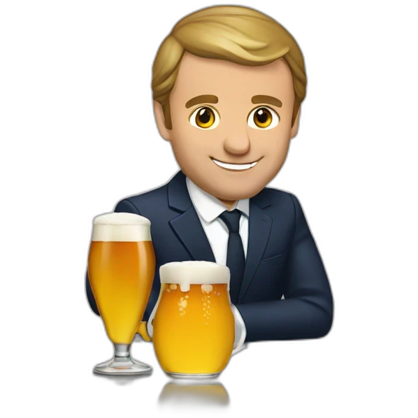 Macron biere emoji