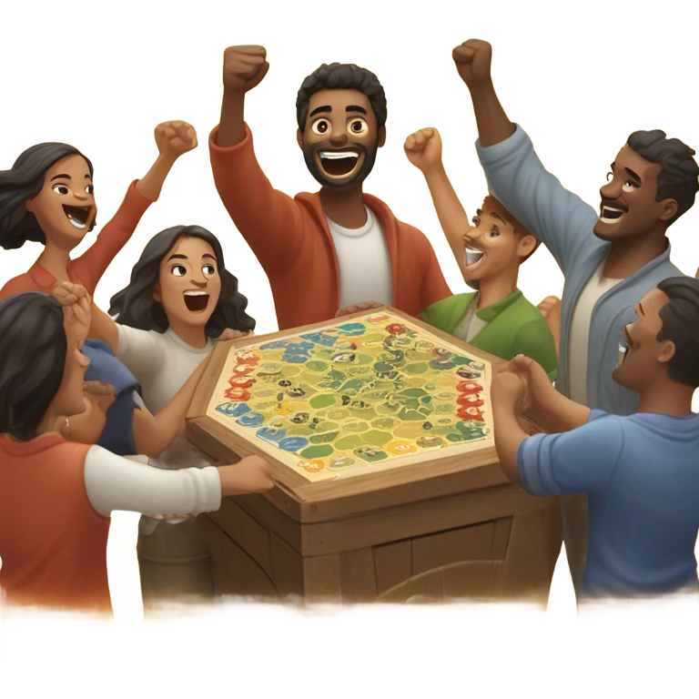 Someone winning settlers of Catan  emoji