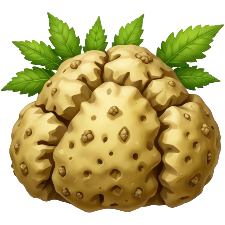 white truffle with weed emoji