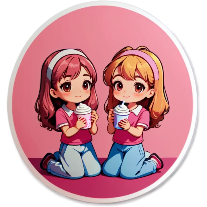 Aesthetic morning girls pink emoji