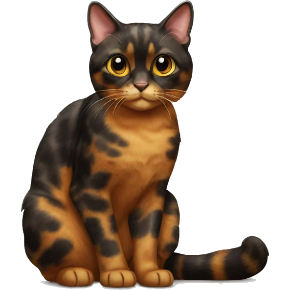 Tortoiseshell cat emoji