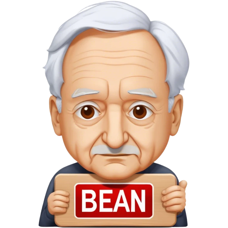 Frank Gehry with a "Ban AI" sign emoji
