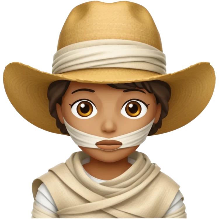 mummy with hat cowboy hat  emoji