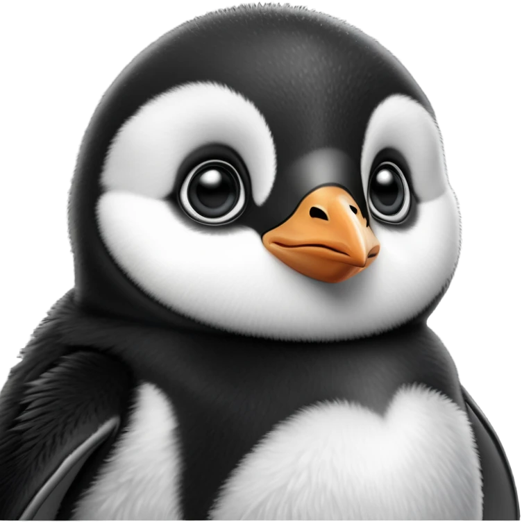 cinematic-noble-baby-penguin-portrait-emoji,-poised-with-an-air-of-innocent-regality,-featuring-soft,-downy-feathers-in-crisp-black-and-white-and-wide,-soulful-eyes,-simplified-yet-sharp-and-sophisticated-features,-highly-detailed,-glow (4) emoji