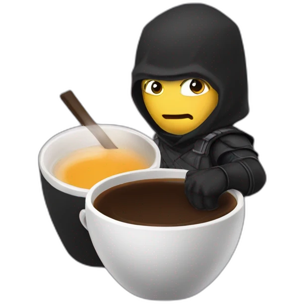 ninja-drink-cofee emoji