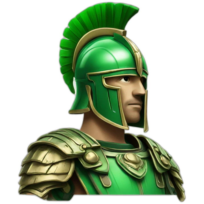 centurion-profile-pen-art-green emoji