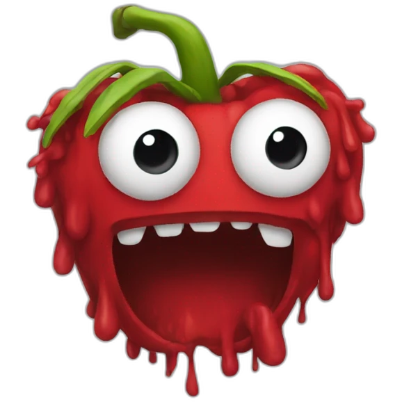 Red creeper emoji