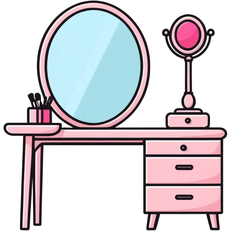  Pink Coquet dressing table  emoji