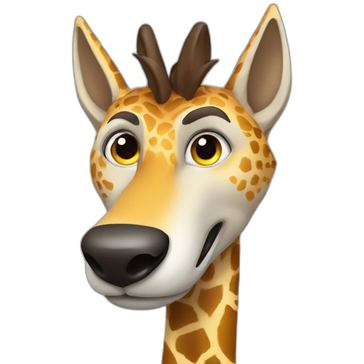 loup sur girafe emoji