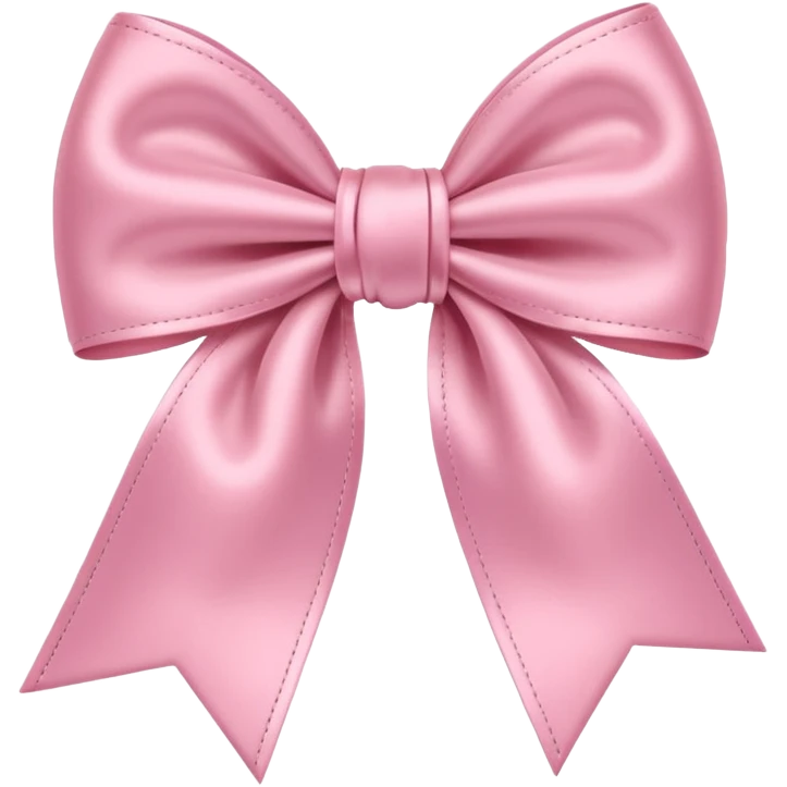 Baby pink bow emoji