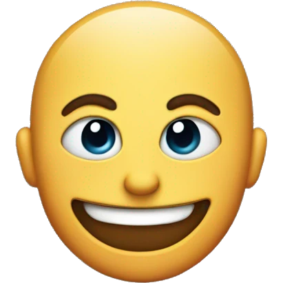 Nice face with an evil grin in the back  emoji