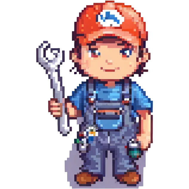 pricing emoji for plumbers, blue color, includes a wrench or pipe emoji